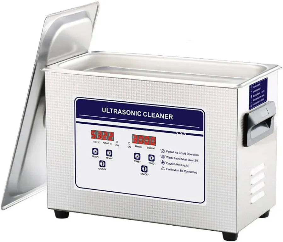 riscaldatore, Pulitore, vasca per pulizia a ultrasuoni, 4,5 L, 180 W, timer, professionale, acciaio inox, funzione riscaldante