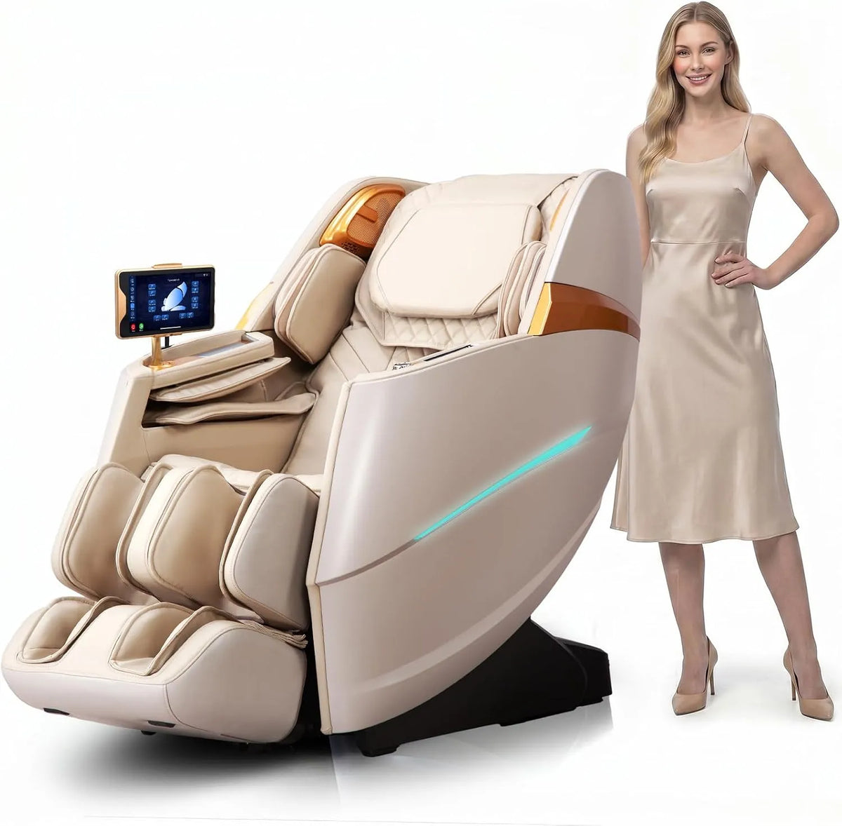 Poltrona relax con massaggio, supporto, HealthRelife Business Class