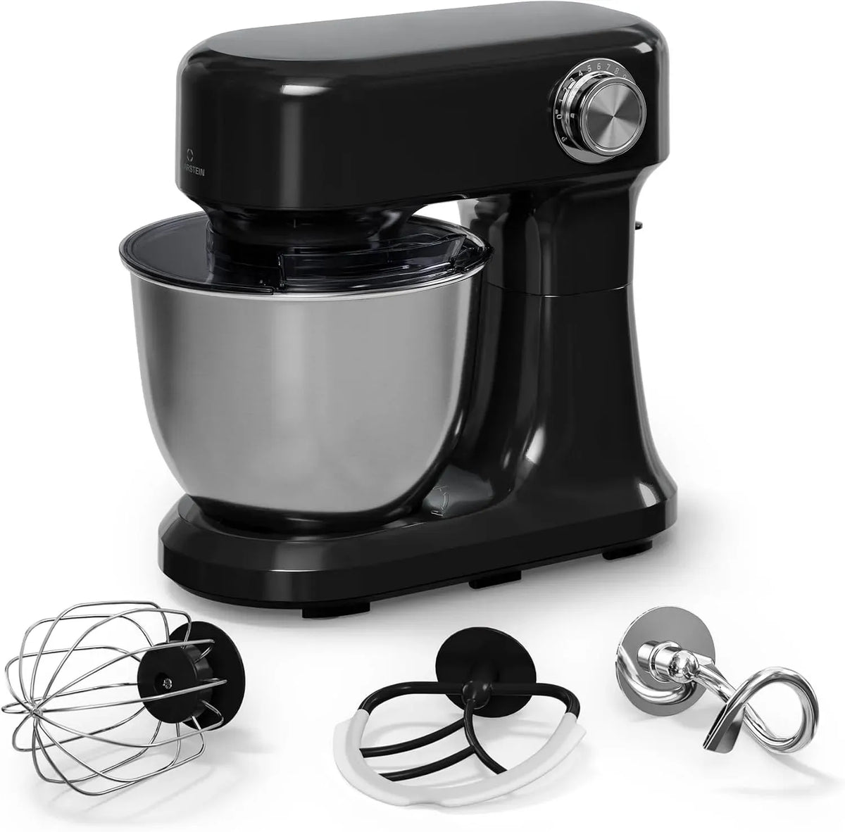 Klarstein Robot da cucina, 5 L, 1500 W, acciaio inox, nero, 12 Velocità