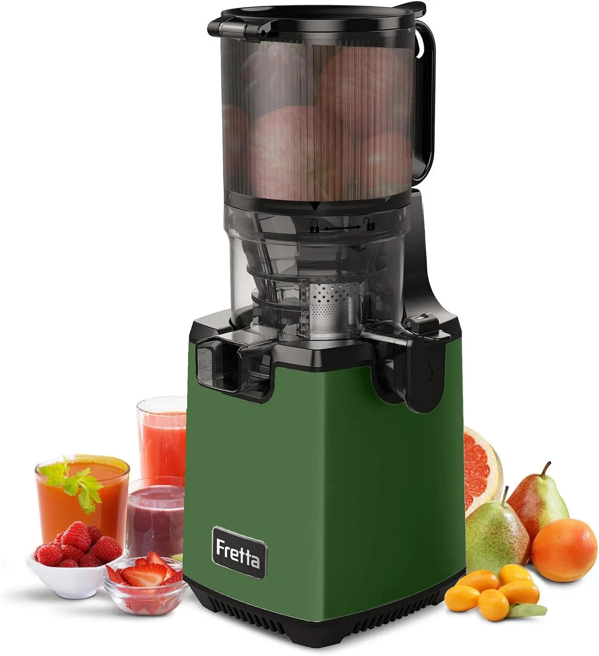 estrattore di succo e spremiagrumi, 250 W, Fretta Estrattore di succo a masticazione lenta 250 W