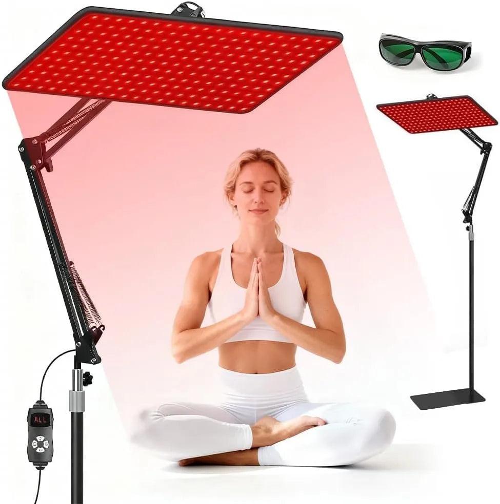 supporto, Lampada, 660 nm, 850 nm, 940 nm, timer, 5 livelli, rosso, per tutto il corpo e il viso