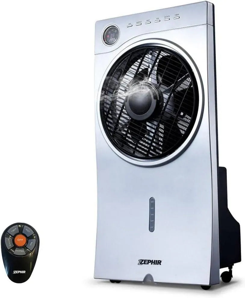 Ventilatore 9.5h ZST32CM, 2.5 L, 90 W, timer, 3 velocità, ampio serbatoio, argento