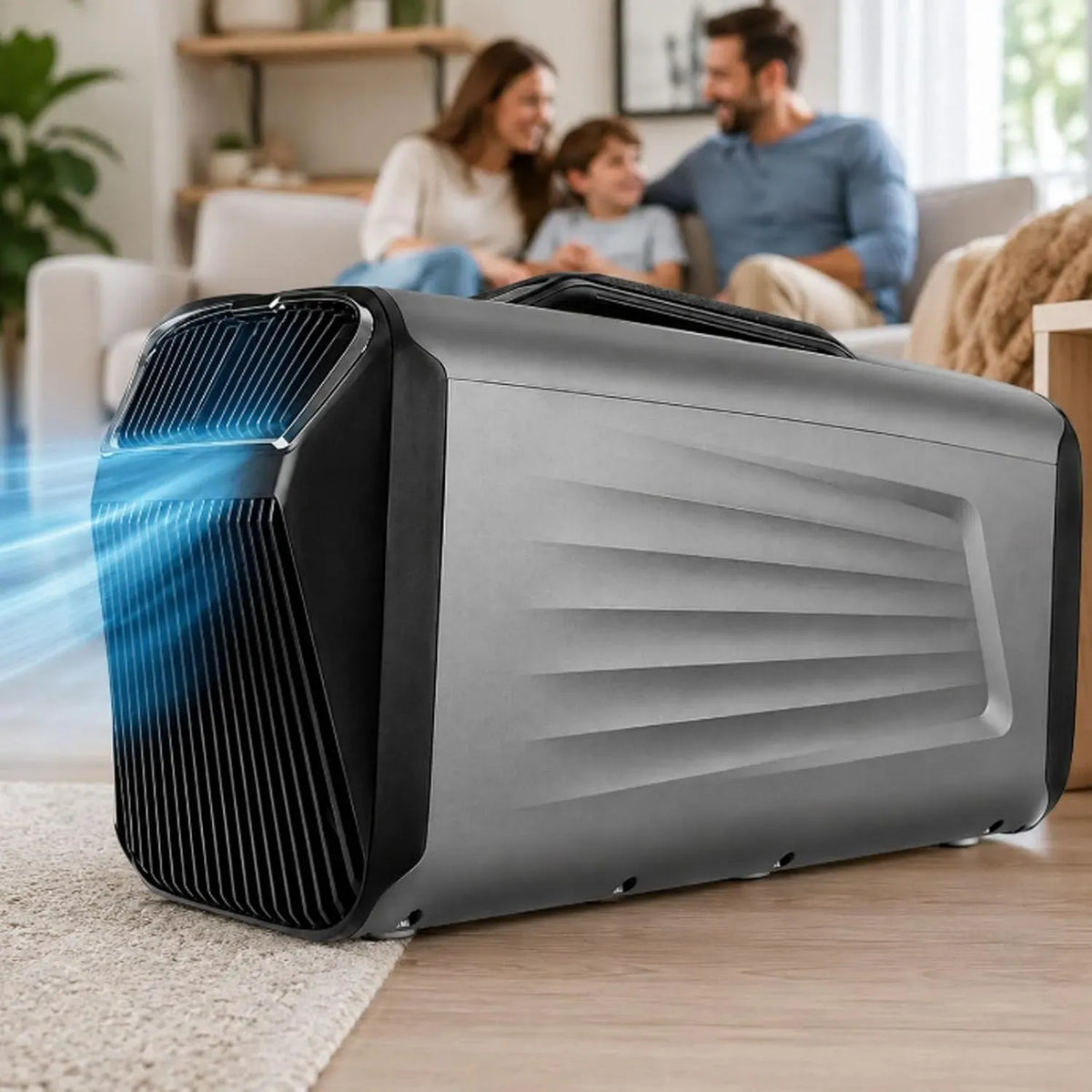 Condizionatore, 400 W, portatile, nero, climatizzatore, Condizionatore Portatile Caldo/Freddo