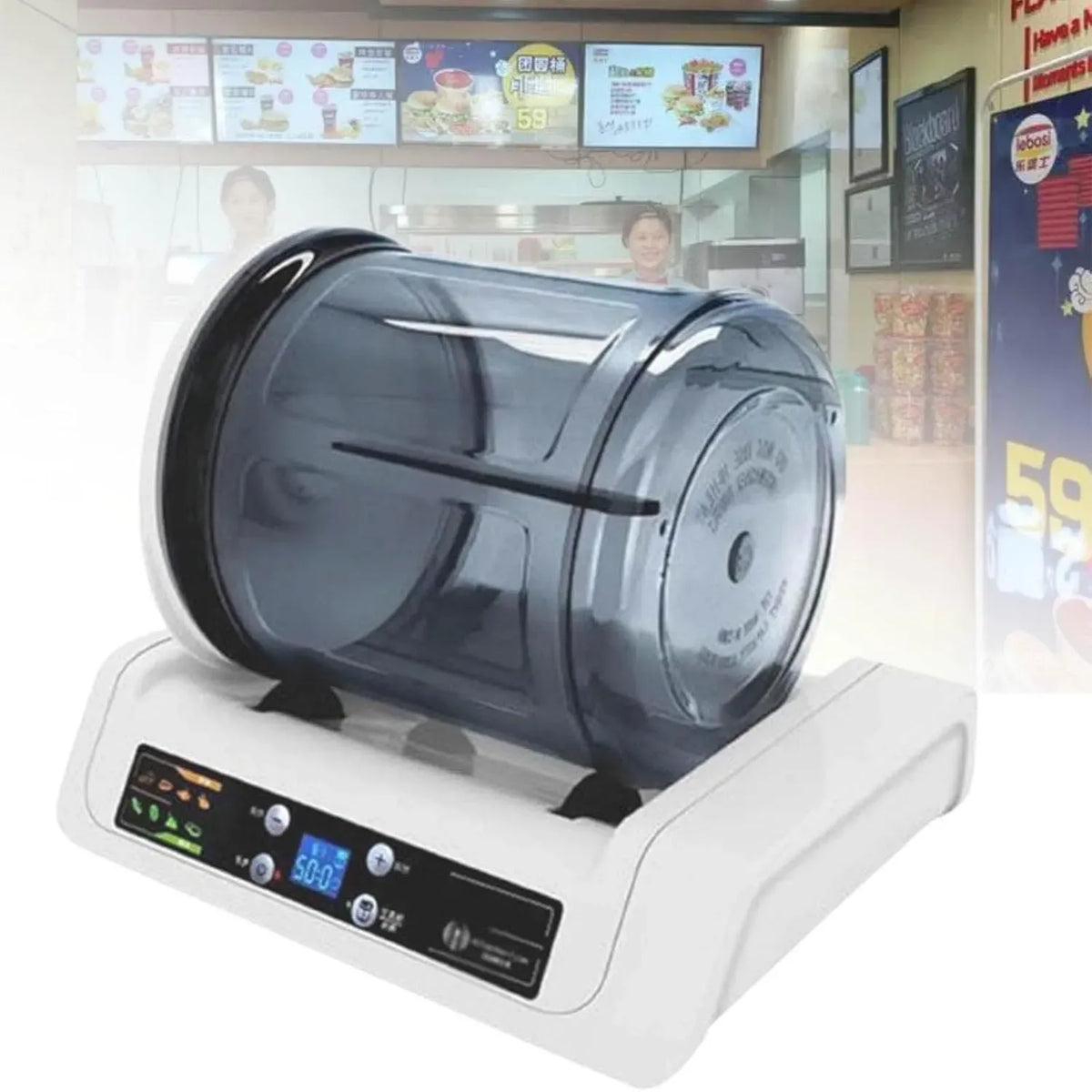 Marinatore sottovuoto per carne e verdura dotato di funzione di temporizzazione e display LCD, secchio sottovuoto da 7 l per la lavorazione degli