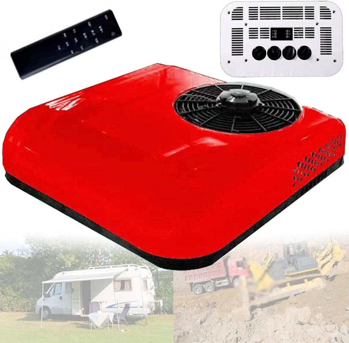 Condizionatore 12v/24v Red-12V, 2600 W, 12 V, rosso, capacità di Raffreddamento 2600w