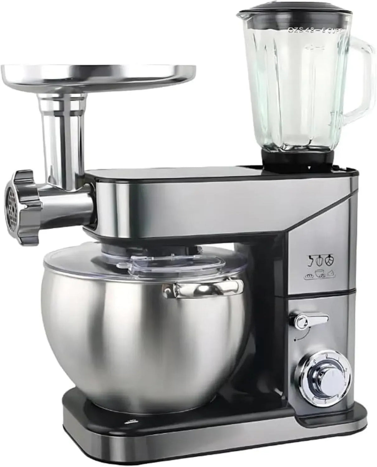 Robot da cucina, 12 L, 2000 W, macchina da cucina, Robot da Cucina Multifunzione 12L 3 in 1 Impastatrice Planetaria Frullatore Tritacarne 2000W