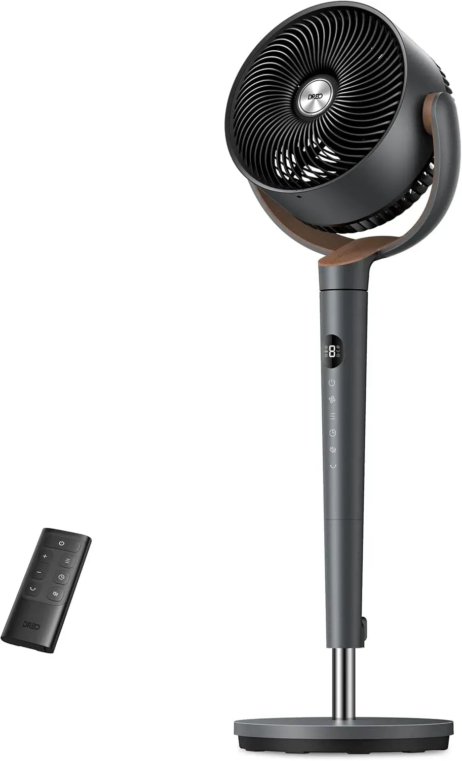 Ventilatore, 107 cm, 20 dB, DREO, oscillazione, altezza regolabile 94–107 cm, oscillazione 120°, 3 modalità