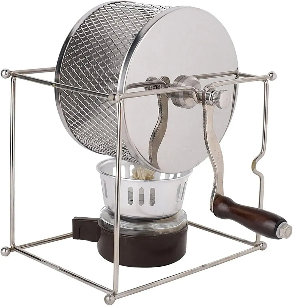 perfetta per gli appassionati di caffè, Mini tostatrice manuale fai da te dotato di rulli in acciaio inox e manico per un gusto fresco e morbido