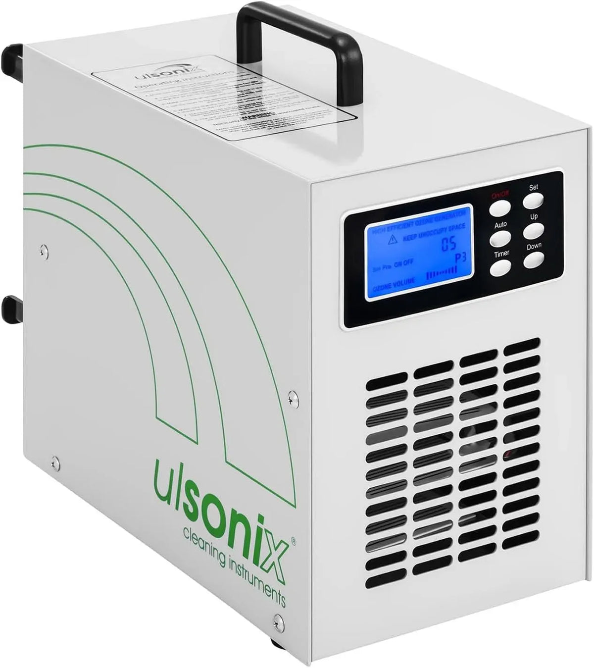 Generatore, generatore di ozono e purificatore, 170 W, 20 G, timer, industriale, bianco, AIRCLEAN
