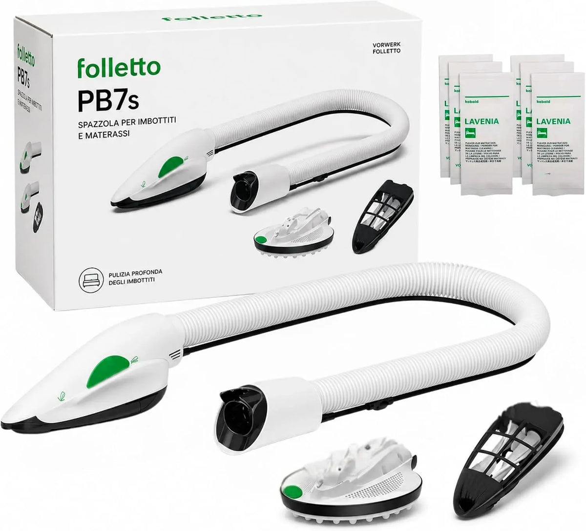 Accessorio per elettrodomestico, Folletto PB7/7S, Picchio USATO COME NUOVO, COMPLETO di KIT LAVAGGIO e LAVENIA, DA ESPOSIZIONE