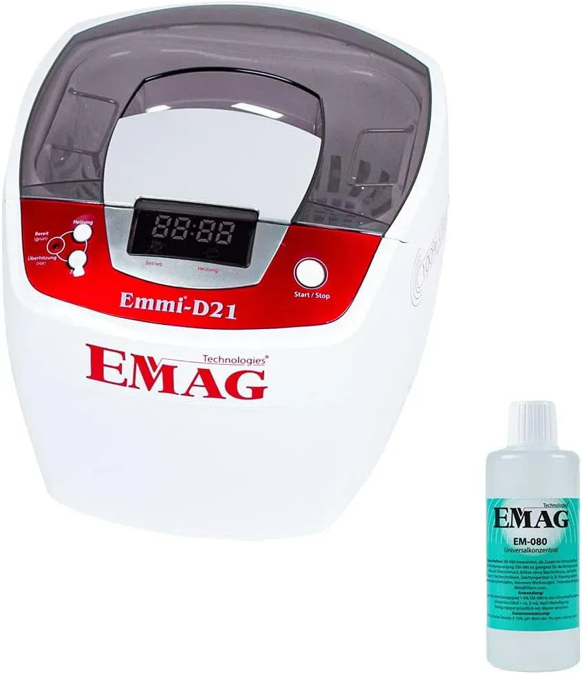 D21 vasca per pulizia a ultrasuoni, Pulitore, acciaio inox, per gioielli anche per la pulizia di orologi e occhiali, EMAG