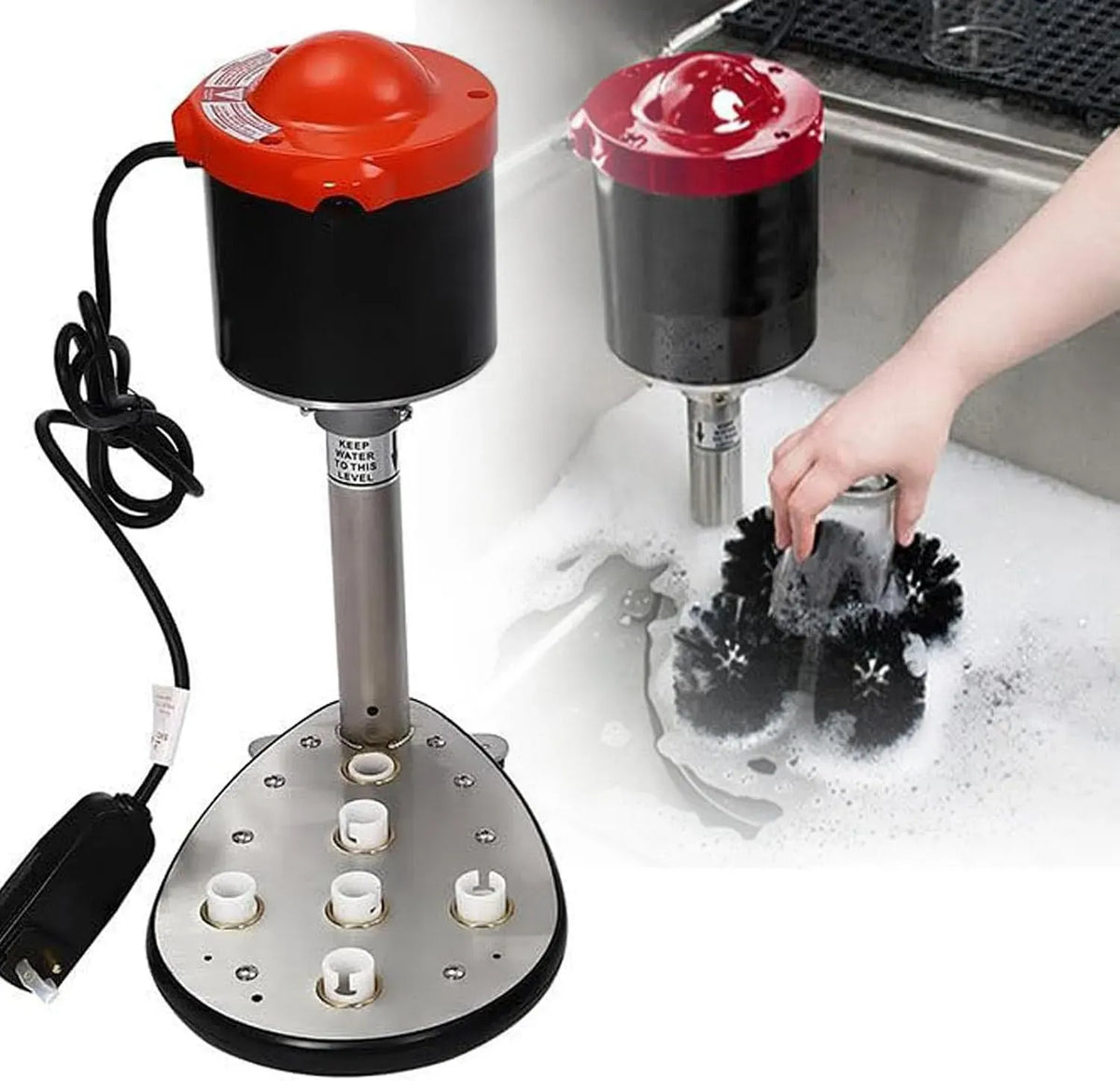 Lavavetri, pulitore elettrico per vetri, professionale, vetro, per bar e cucine