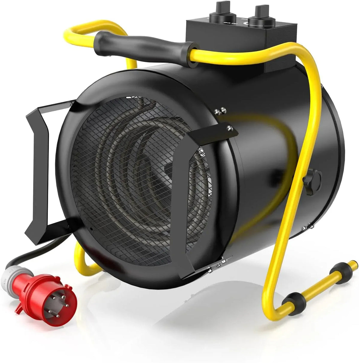Ventilatore, 400 V, industriale, nero, ventola per circolazione dell'aria, Stufetta Elettrica Industriale 9 kW 400 V Termoventilatore