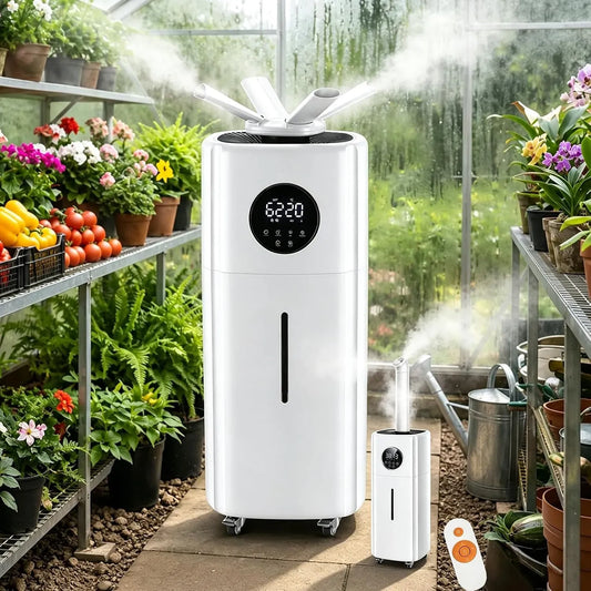 A 12 Umidificatore, umidificatore industriale, 21 L, timer, professionale, per Ambienti Fino A 200㎡