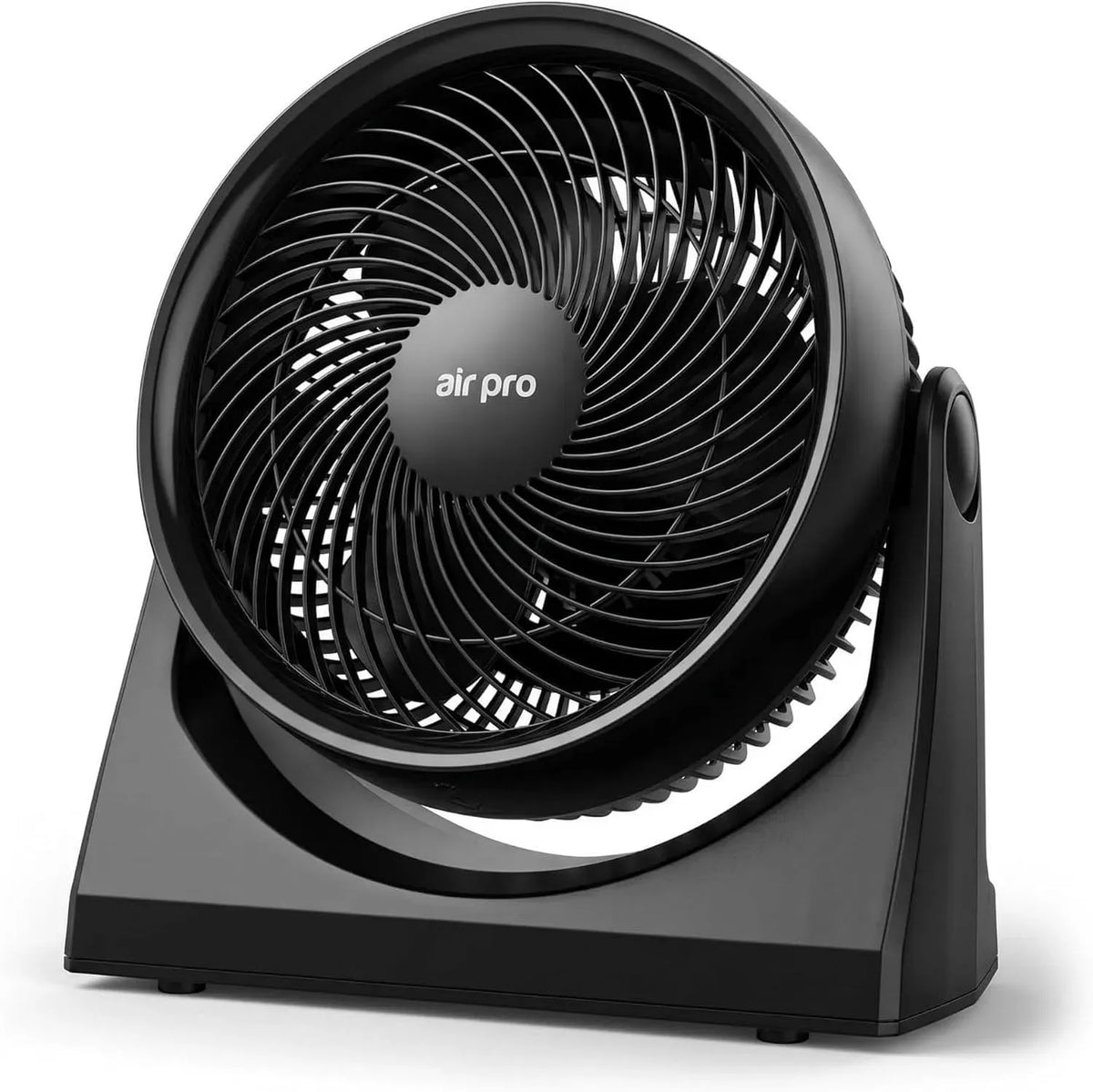 Ventilatore, 10 pollici, 3 velocità, nero, ventola per circolazione dell'aria