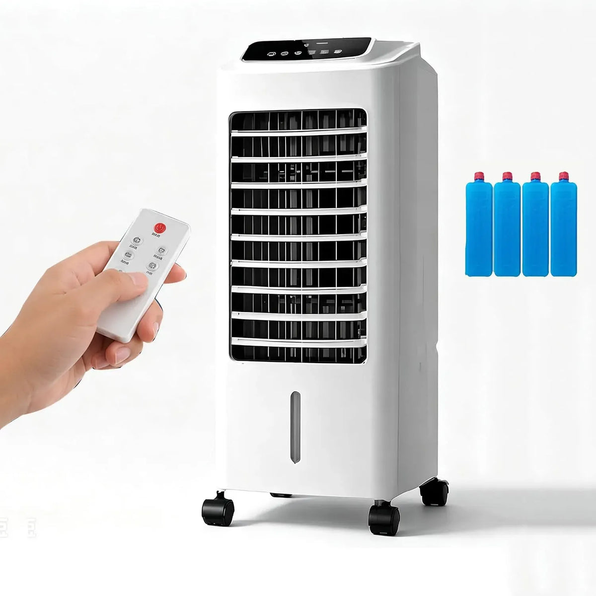 Raffrescatore d'Aria Evaporativo Portatile, Climatizzatore dotato di Timer 24