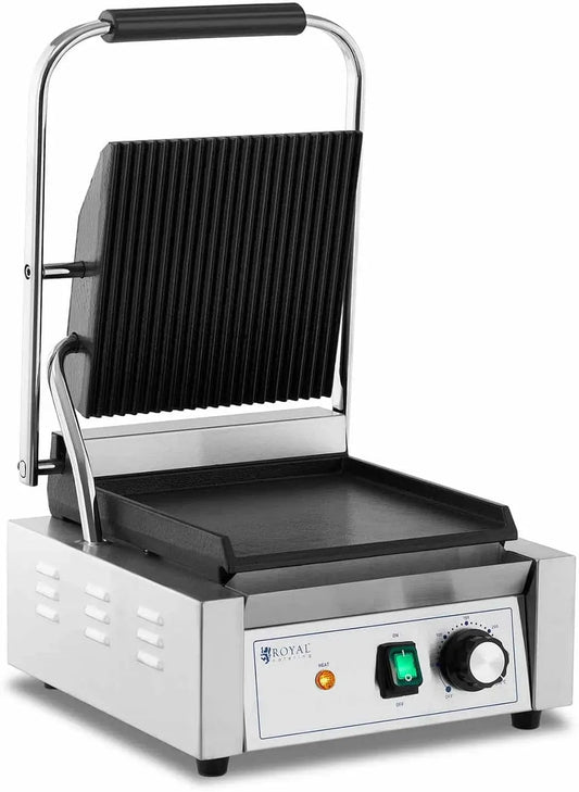 RCPKG-1800-M piastra per panini e sandwich, Griglia, Grill, 2200 W, 50 a 300 °C, ristorazione, 2 zone di temperatura