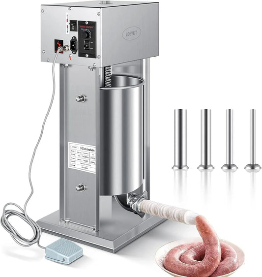 macchina per fare, 12 L, 200 W, acciaio inox, per salsiccia in Acciaio inossidabile, Insaccatrice