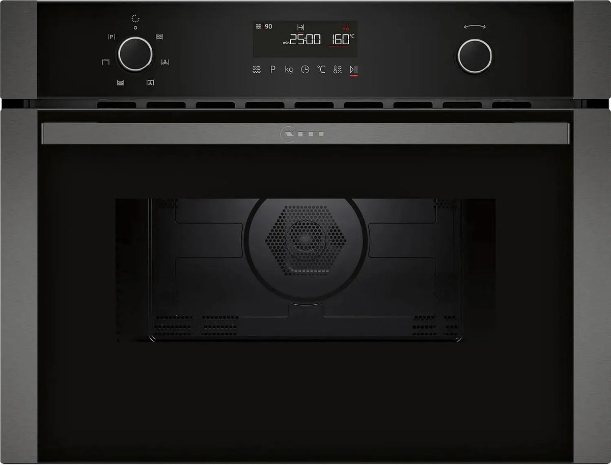 NEFF N 50 C1AMG84G1 Forno a microonde, 60 x 45 cm, touch, da incasso, display LCD, grigio, for o a microo de da i casso co aria calda 60 x 45 cm