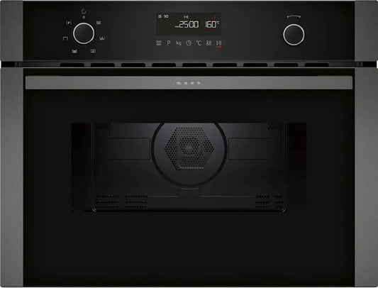 NEFF N 50 C1AMG84G1 Forno a microonde, 60 x 45 cm, touch, da incasso, display LCD, grigio, for o a microo de da i casso co aria calda 60 x 45 cm