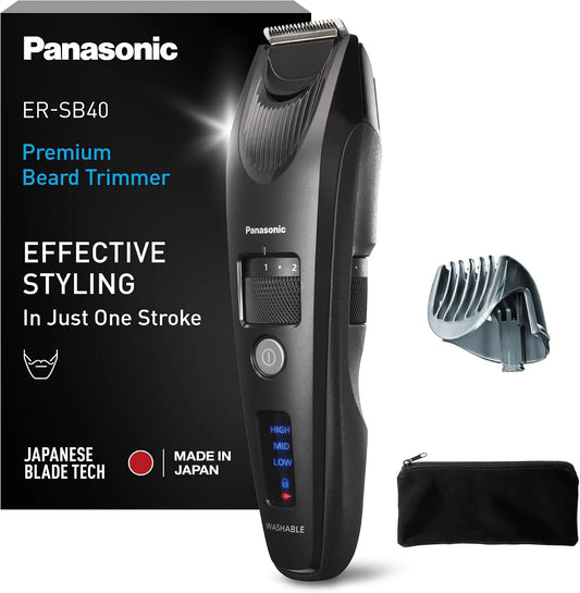 Panasonic ER-SB40-K803 Regolabarba, Batteria, Cavo, portatile, IP65, nero