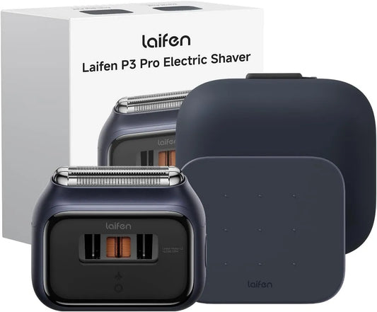 Auton.100min Rasoio, blu, Pro, Laifen P3 Pro Rasoio Elettrico Box