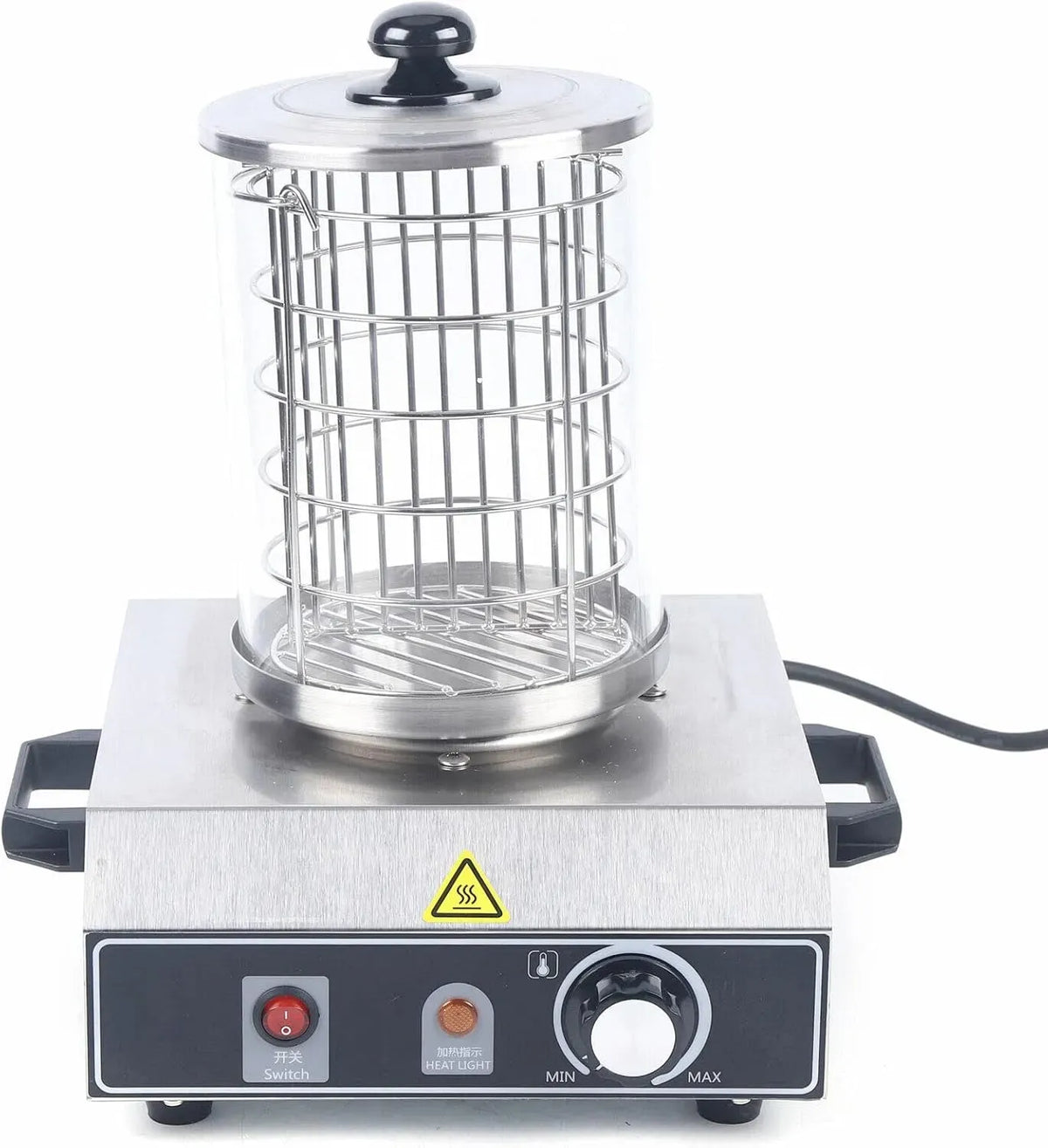 Hot Dog Maker, 350 W, professionale, acciaio inox