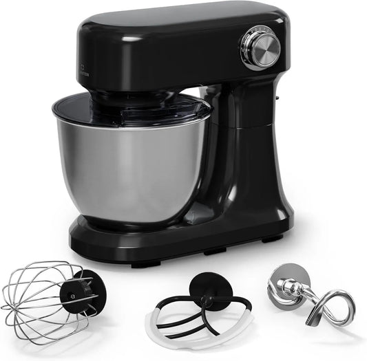 Klarstein Robot da cucina, 5 L, 1500 W, acciaio inox, nero, 12 Velocità