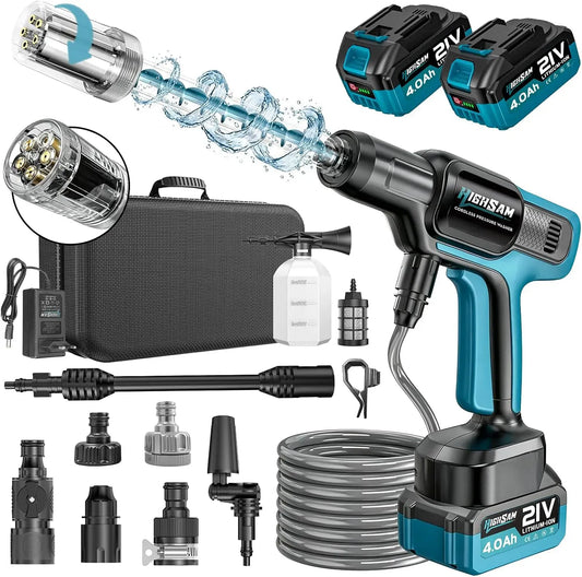 Idropulitrice, 3000 W, 3 velocità, max 120 bar, ugello rotante 5 in 1, motore brushless 3000 W, modalità 3 velocità