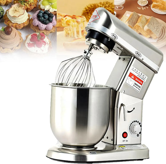 Impastatrice planetaria elettrica con Ciotola, Frusta, per impastatrice planetaria Professionale, impastatrice Multifunzione da Cucina a 3 velocità