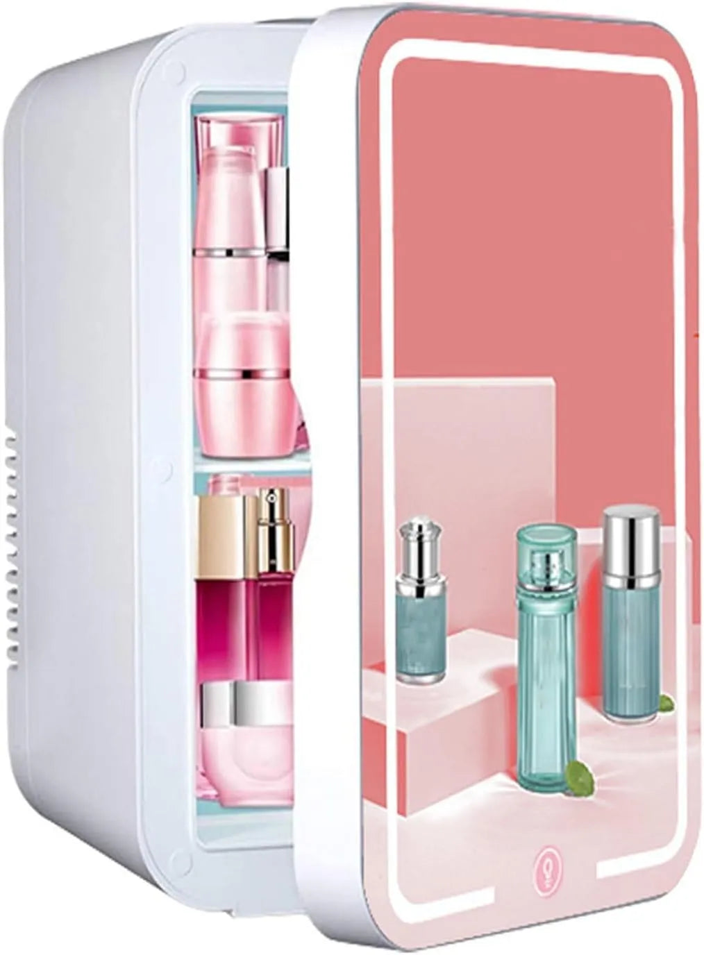 Frigorifero, 8 L, portatile, bianco, apparecchio refrigerante, Mini Frigo for Cosmetici 8L