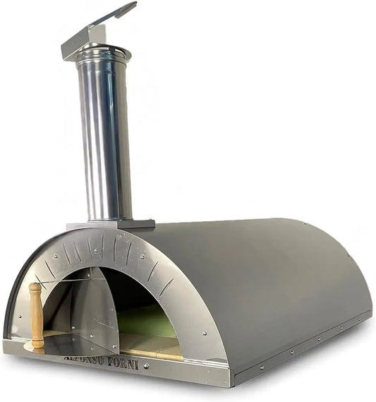 Forno elettrico per pizza, esterno, acciaio inox, Alfonso 6 Pizze Full Optional Inox