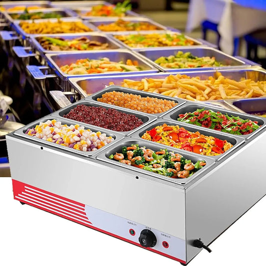 Coperc-6 Stazione, Tavolo, 1500 W, vapore, professionale, acciaio inox, per Buffet