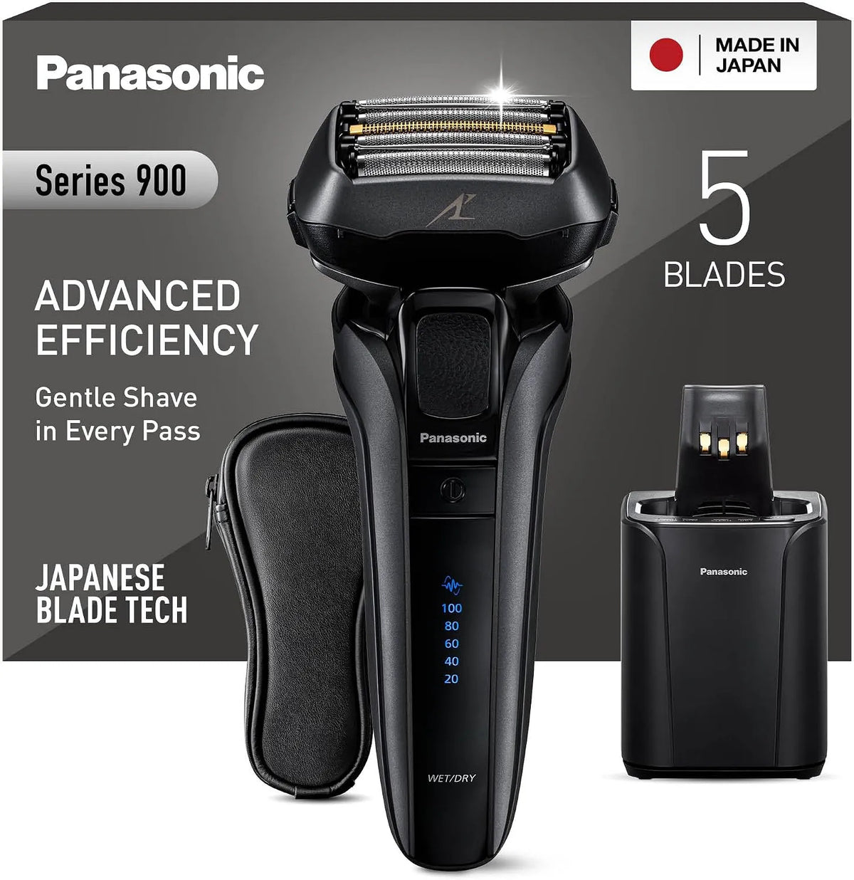 Panasonic Series 900 ES-LV9U Supporto, Sensore, Rasoio, per Gli Uomini Con Pulizia Automatica