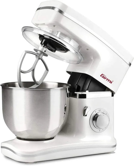 IM30 Impastatrice Planetaria Professionale, Bianco, 1000W, 1300W Max, 2 Litri, 8 Velocità