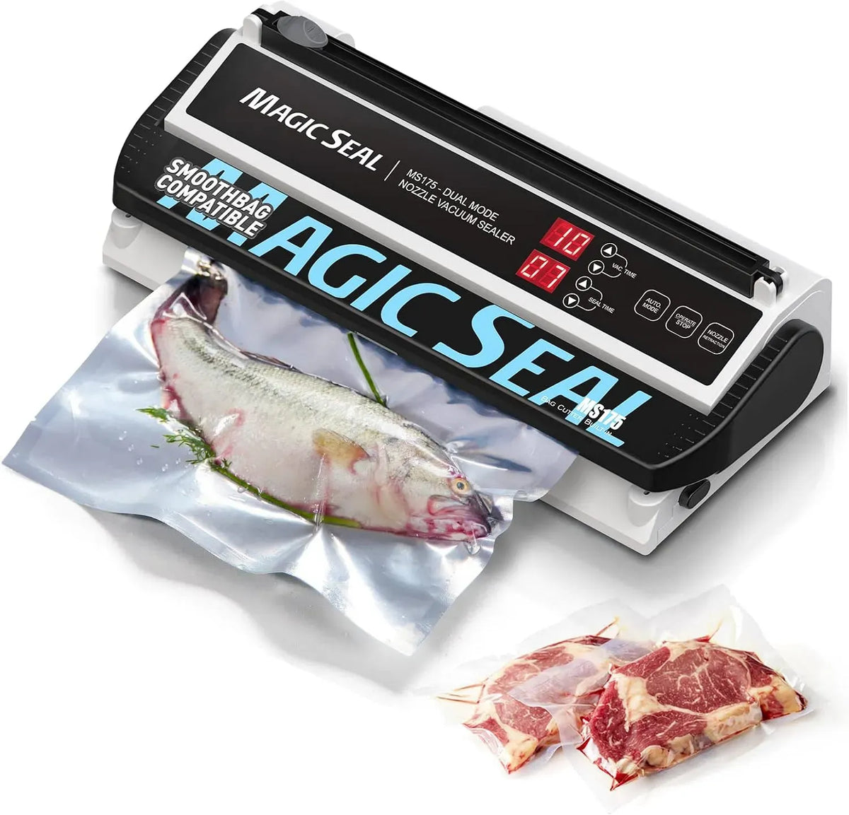 MS175 macchina per sottovuoto alimentare, per conservazione degli alimenti, Magic