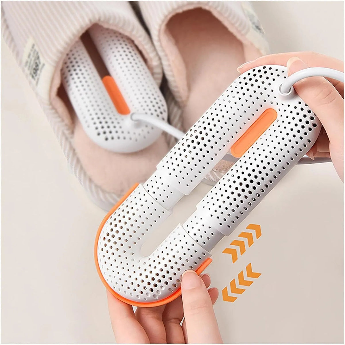 Asciuga Scarpe Elettrico, asciuga Scarpe Portatile, asciuga Scarpe 360° Aria Calda con Lunghezza Regolabile 3 modalità Timer, asciuga Scarpe per
