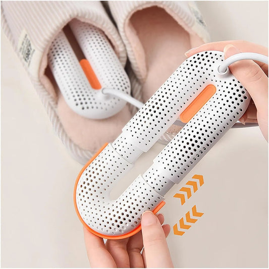 Asciuga Scarpe Elettrico, asciuga Scarpe Portatile, asciuga Scarpe 360° Aria Calda con Lunghezza Regolabile 3 modalità Timer, asciuga Scarpe per
