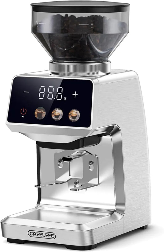 MK-303 Portafiltro, Supporto, macinino per chicchi di caffè, acciaio inox, per Casa, Cafelffe