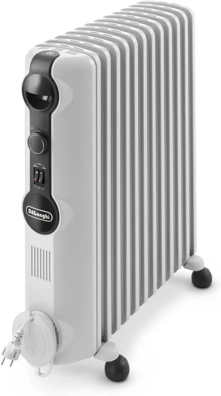 De'Longhi TRRS1225 Termoventilatore, 2500 W, portatile, dimensioni personalizzabili, bianco, 12 Elementi