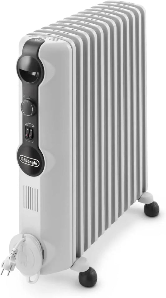 De'Longhi TRRS1225 Termoventilatore, 2500 W, portatile, dimensioni personalizzabili, bianco, 12 Elementi