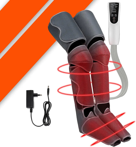 Pressoterapia, Massaggiatore, dispositivo pressoterapia per gambe, 2 fuochi, funzione riscaldante, per Casa