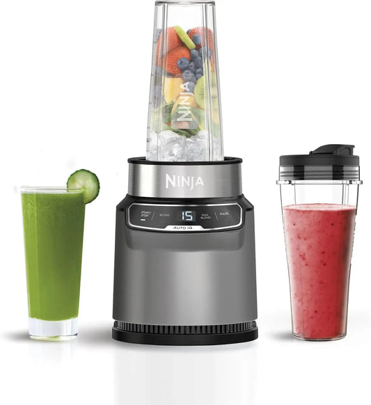 Ninja Lavastoviglie, 1000 W, touch, acciaio inox, frappè e dolcetti congelati, 2 tazze da 700 ml, controlli One Touch