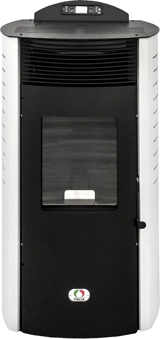 30H A PELLET ITALIA Siberia Aria New 15 KW, Stufa ad Aria Ventilata Scalda 140m² Efficienza 92% Autonomia Programmabile 5 Velocità e Potenze Garanzia