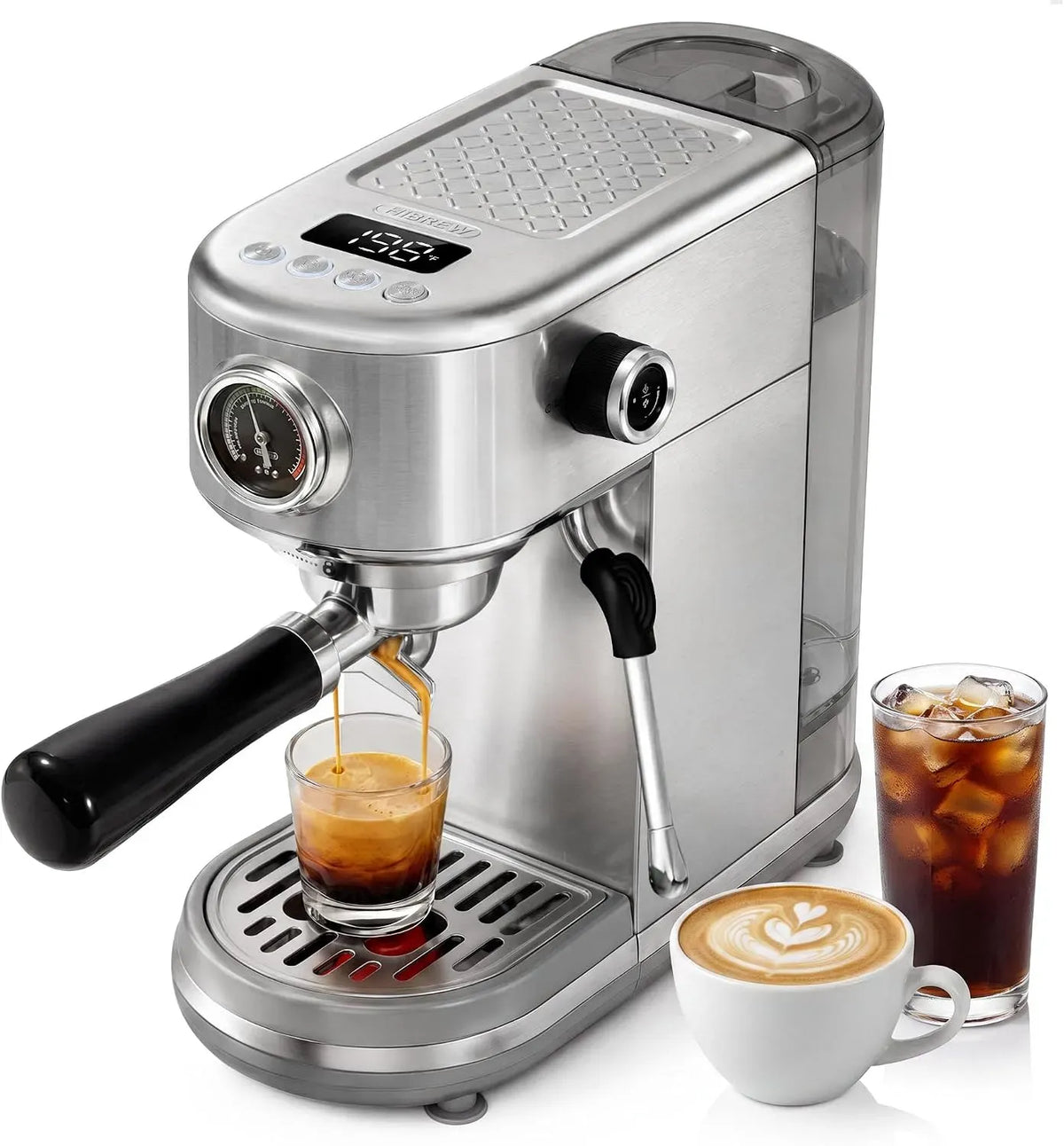 H10B Macchina per espresso, 51 mm, acciaio inox, grigio, per espresso da 51 mm, HiBREW