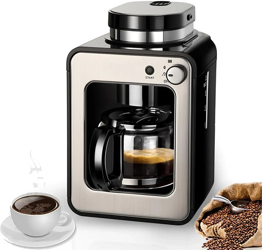 Macchina da caffè automatica, portatile, caffettiera automatica, Macchina da caffè automatica da chicco a tazza