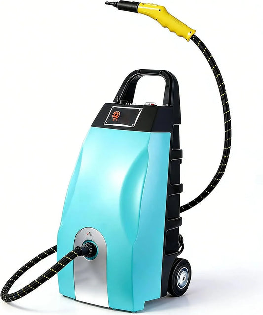 Pulitore a vapore, 3,5 L, 3000 W, ampio serbatoio, professionale, blu