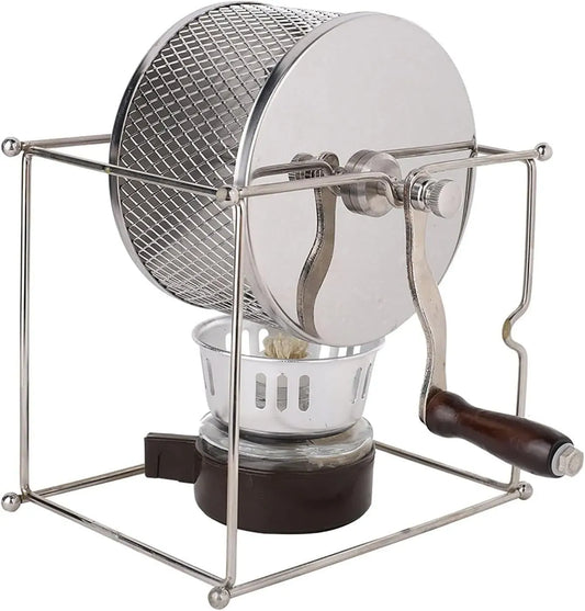 perfetta per gli appassionati di caffè, Mini tostatrice manuale fai da te dotato di rulli in acciaio inox e manico per un gusto fresco e morbido