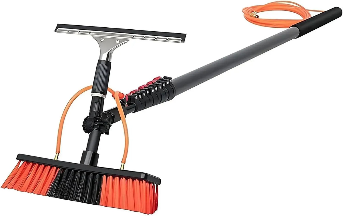 Spazzola, pulitore, 35 cm, 6 m, 5,8 m, per la pulizia delle finestre estensibile da 6 m