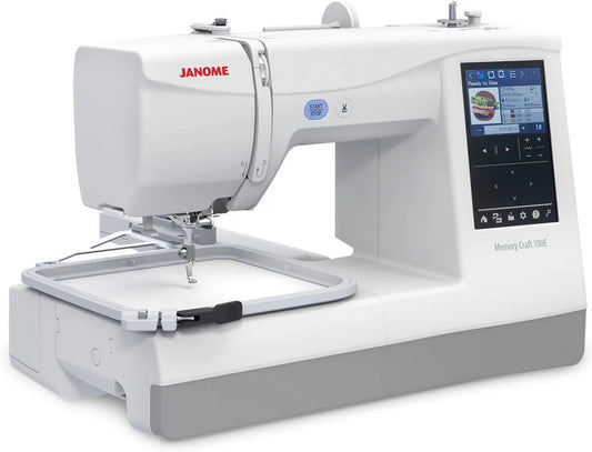 100E macchina da ricamo, ricamatrice elettrica, 100 cm, 10 cm, Janome